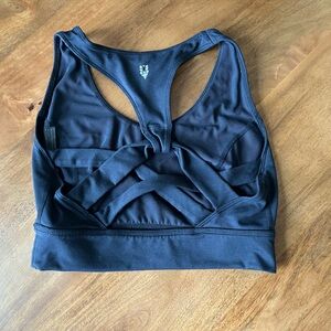 FP Movement by Free People Midnight Black Strappy Sports Bra